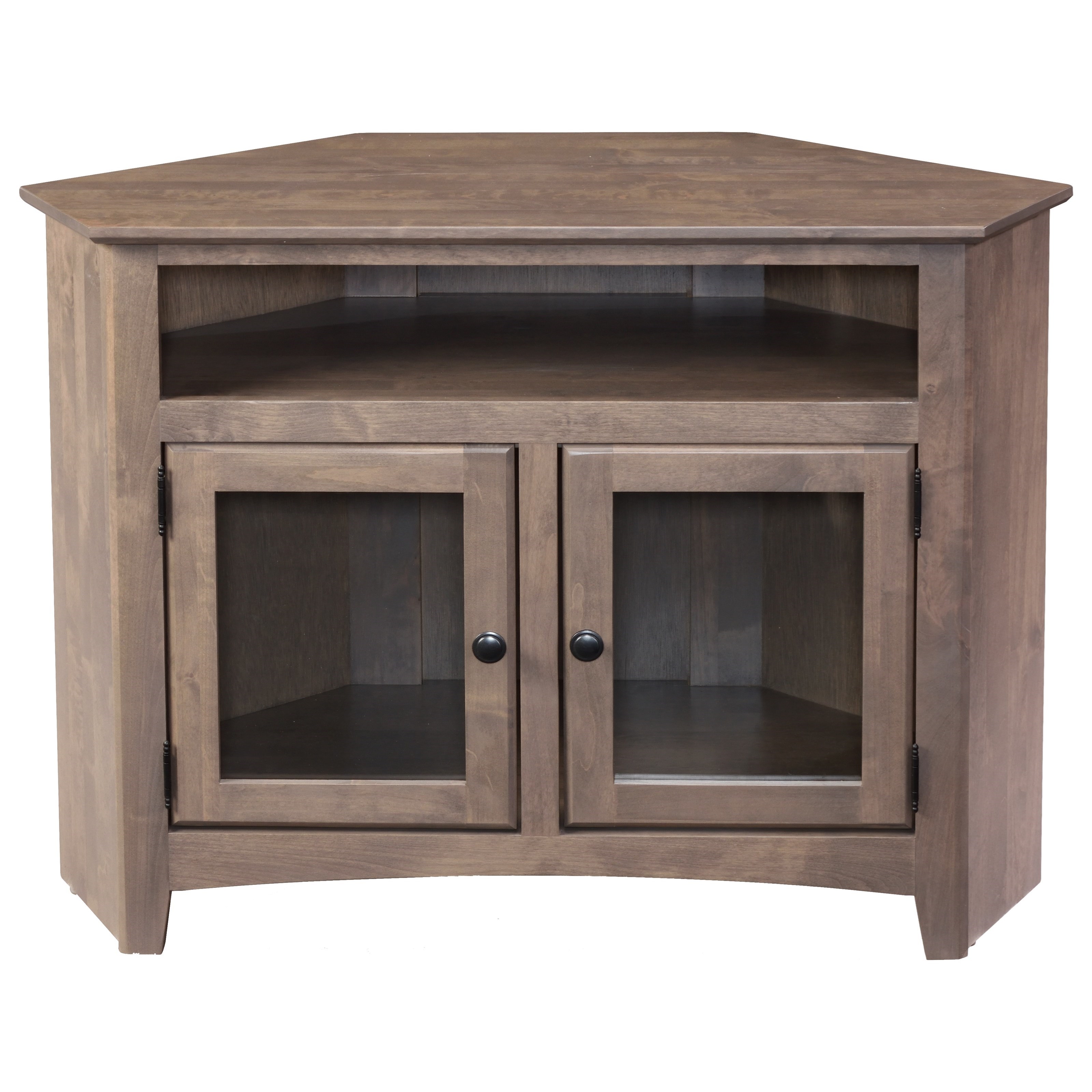 Archbold Furniture Shaker Entertainment American Made Corner TV Console